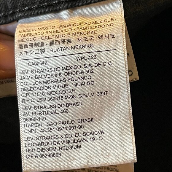 Levis Mens Black Slim Fit 511 Jeans W31 L32 Denim - Picture 4 of 9